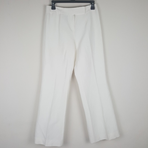 Per Se Mixed Linen White Pant Suit - Picture 2 of 3